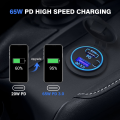 83W 12V USB Outlet Laptop Charger 65W USB-C PD3.0 18W QC3.0 Multi Car USB Port Socket Waterproof with Power Switch For RV Car. 