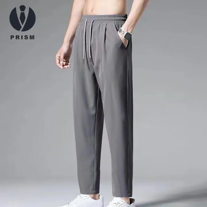 Prism%20Men%20Quick-dry%20Relaxed%20Fit%20Pants%20Men's%20Casual%20Ankle-length%20Pants%20Solid%20Color%20Straight%20Wide-leg%20Trousers%20Elastic%20Waist%20Ice%20Silk%20Breathable%20Quick-dry%20Cargo%20Streetwear%20with%20Pockets%20Stylish%20for%20Everyday%20-%20Image%203