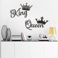 【WEJA】Crown Wall Stickers Vinyl Decorative Wall Decor Kids Room Wallpaper Wedding Decoration Adhesive Sticker For Furniture Home Decal. 