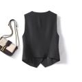 Women's Vest Business Wear 2023 Small Summer Vest Suit Bank Hotel Work Clothes Women's Formal Wear. 