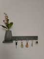 wooden key holder. 