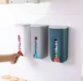 Shopping Bag Garbage Holder/Portable Home Storage Box/Plastic Storage Wall Hanging Box. 