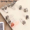 Writing Supplies Portable Triple Orifice Metal Pencil Holder Spring Pen Clip Single Hole Double Opening. 