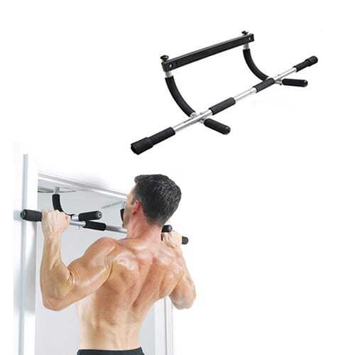 2-in-1 Wall Mounted Pull-Up and Dip Bar Station, Space Saving