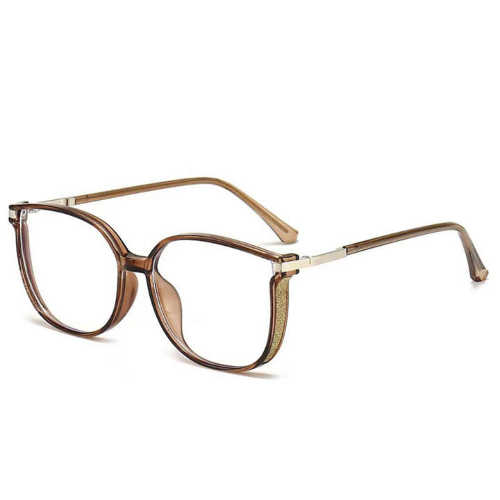 Large%20Frame%20Reading%20Glasses%20Vision%20Flat%20Lens%20Anti%20Blue%20Blue%20Blockers%20Artistic%20Design%20Flash%20%20Glasses%20for%20Office%20Work%20Reading%20Fashion%20Accessory%20Eye%20Protection%20Far%20sighted%20Users%20-%20Image%203