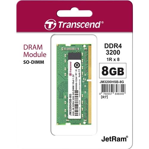 Transcend 8GB 3200MHZ Laptop Notebook Ram DDR4