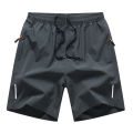 Men's Casual Sports Shorts Summer Thin Loose Quick-Drying Knee Length Pants Head Breathable Running Fitness Large Trunks Men. 
