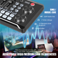 F998 Sound Card Microphone Sound Audio Interface Mixer Sound Card Mixing Console Amplifier for Phone PC. 