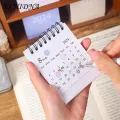 Calendar for Planing Event Log 2024 Mini Desk Calendar Spiral Coil Monthly Planner for Events Logs Office School Supplies Desk Calendar 2024. 