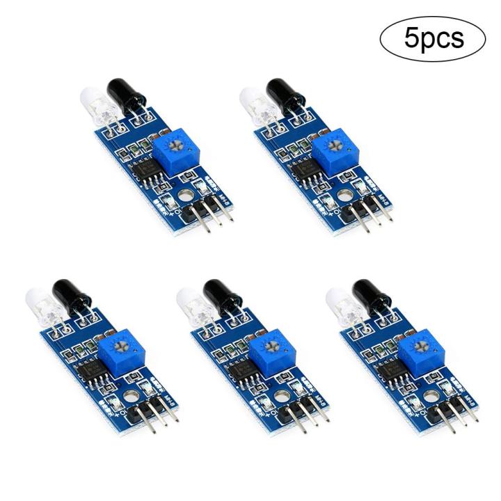 5pcs IR Infrared Sensor Modul-e Obstacle Avoidance Modul-e Board for Compatible with Arduino Smart Car Robot