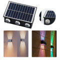 LED Outdoor Spot Rust Proof Solar Powered Fence Lights Wear Resist Sensor Sunlight for Decorating Garden Fences. 