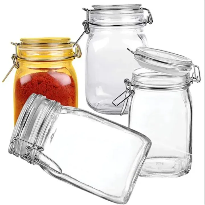 Square/Hexagonal%20%20Glass%20Food%20Storage%20Jars%20with%20Airtight%20Clamp%20Lids%20-%20Image%204
