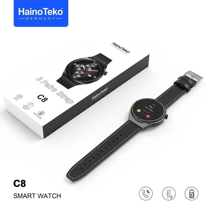 Haino%20Teko%20C8%20SmartWatch,%20New%203%20Pairs%20Strap%20Smart%20Watch%20%7CFST10750%20%7CSMART%20WATCHES%20-%20Image%203
