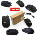 mouse usb mouse lenovo M20  wired optical mouse  For PC, Apple,   Mac, Android- Black Color. 