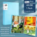 A3 File Folder Display Book 20-80pages Painting Art Collection 8k Album Transparent Information Children's Reward Poster Storage. 