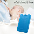 【BestGO】Ice Pack for Breast Milk Storage Reusable Ice Pack for Lunch Box Blue Double-Sided Contoured. 