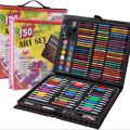 150Pcs/Set Kids Art Drawing Painting Tool Marker Pens Wax Crayon Oil Pastel Gift Drawing Set, 150 Pieces Art Set for Painting Including Oil Pastels, Watercolor, Acrylic Paint, Coloured Pencils, for Kids, Beginners, Artist. 