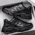 Men's Shoes 2025 New Winter Breathable Mesh Casual Thick-Soled Non-Slip Versatile White Height-Increasing Sports Dad Trendy Shoes. 