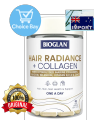Bioglan Hair Radiance + Collagen with hydrolyzed marine collagen, silicon, selenium, vitamin B,C,D & ZINC 90 Hard Capsules (Hair, Skin, Nail Health & Support). 