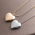 HOOH 1PC Heart Shaped Friend Photo Picture Frame Locket Pendant for Necklace Jewelry Couple Valentine's Day Gift Romantic. 