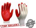 Rubber coated cotton gloves heavy duty garden safety hard use. 