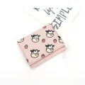 Kawaii Cow Print Wallet Women Short Card Holder Wallet Women Coin Purse Wallet. 