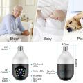 720/1080P  IP Camera 2.4G 5G WI-FI Surveillance Camera E27 Bulb Lamp CCTV IR Night Vision Motion Detection Home Security Camera Two-way Auto Tracking Audio Network PTZ Camera. 
