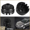 [infinij]14 Flute 64.5mm Oil Filter Cap Wrench Socket Remover Tool for Toyota Lexus. 