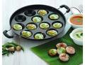 Brilliant 12 Cavities Non Stick Appam Patra with Lid (Paniyarrakal/Paniyaram/Appam Pan/Maker/Pan Cake Maker). 