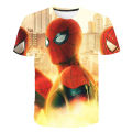 New Marvel Spiderman T Shirts Summer Fashion Short-sleeved 3d Printed Sports Tops Tees Boys Girls Round Neck T-shirts Trapstars. 