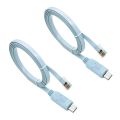 2X USB RJ45 Console Cable 6Ft Windows 8, 7, Vista, , Linux RS232. 