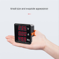 AC Ammeter Voltmeter Three Display Current Voltage Frequency Meter. 