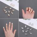 New Reusable Nail Rings Removable Causal Fingertip Nail Rings Gold Color Easy to Use Phalanx Ring Women Girls. 