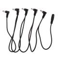 Guitar 3 Way Splitter Power Supply Cable for Effect Pedals Accessories Black. 