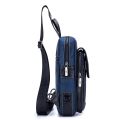 Men Leather ling Bag Casual Chest Bag Pack Crossbody Bag ling Backpack Travel houlder Backpack. 