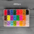 24/48/36 colors box set hama beads 5mm perler Kids 3D puzzles toys fuse beads pegboard sheets paper. 