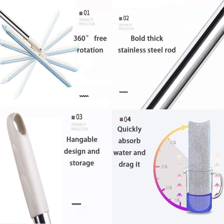 Floor%20Mop%20with%20Bucket,%20Flat%20Squeeze%20Mop%20Bucket%20System%20Cleaning%20Supplies%20360%C2%B0%20Flexible%20Mop%20Head/2%20Reusable%20Pads%20Home%20Floor%20Cleaner%20Mops%20Extended%20Stainless%20Steel%20Handle%20Mops%20for%20Home%20-%20Image%208