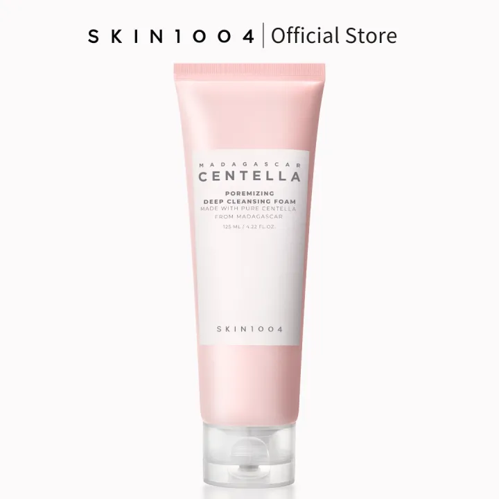 [SKIN1004 OFFICIAL] Madagascar Centella Poremizing Deep Cleansing Foam 125ml | Pink Himalaya Salt | rejuvenating skin | Centella Asiatica Extract | Soothes | Sensitive skin