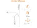 Genuine Apple Lightning Cable for iPhone - Fast Charging & Data Sync - 2.4A Speed. 