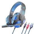 SY830MV Wired Headsets LED Lighting Over-Ear Stereo Earphones Gaming Headphones For Computer Laptop Phone. 