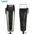 VGR 120 Professional Beard Hair Trimmer Electric Clipper Shaving Saloon Barber Salon Razor Main AC Power Supply Cut Wire Machine Man Beard Fading Blending Set. 