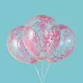 Transparent Confetti Balloons 12 inch 5pcs. 