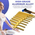 Tuning Fork Set - 9 Tuning Forks for Healing Chakra -Silver. 