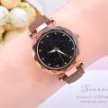 Casual Women Watches Starry Sky Quartz Wristwatch Female Clock Leather Fashion Ladies Wrist Watches. 