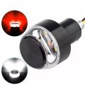 2Pcs No.1 Quality 12V Motorcycle Handlebar Balancer End LED Turn Signals Light Handle Bar Grip Side Direction Light Marker Lamp Indicator Modified Lamp. 
