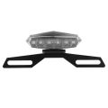 1Pc 12V Motorcycle weatherproof LED Tail Brake Light Plastic Lens metal Holder Bracket for most motorcycles. 