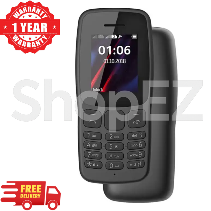 Nokia 106 4G Dual Sim Brand New 1 Year Warranty Button Phone 4G Long Battery