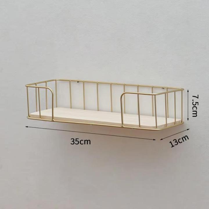 GOLD%20RECTANGLE%20SHAPE%20WALL%20SHELF%20SMALL%20-%20Wall%20Mounted%20Floating%20Display%20Organizer%20with%20Golden%20Tone%20Metal%20Wire%20Frame%20Hanging%20Bookshelf%20Metal%20Aesthetic%20Wall%20Decoration%20for%20Walls,Bathroom%20Bedroom%20Living%20Room%20Kitchen%20-%20Image%203