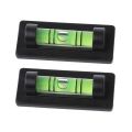 【FOOT SOFA】​2pcs Liquid Level Indicator Mini Bubble Spirit Level 40x17x12mm For Daily Leveling With Magnet. 