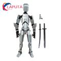 Durable Action Figure Multi-jointed 3d Printed Robot Action Figure with Weapon Movable Joint Model for Desktop Decoration Buyers' Choice 3d Printed Action Figure. 